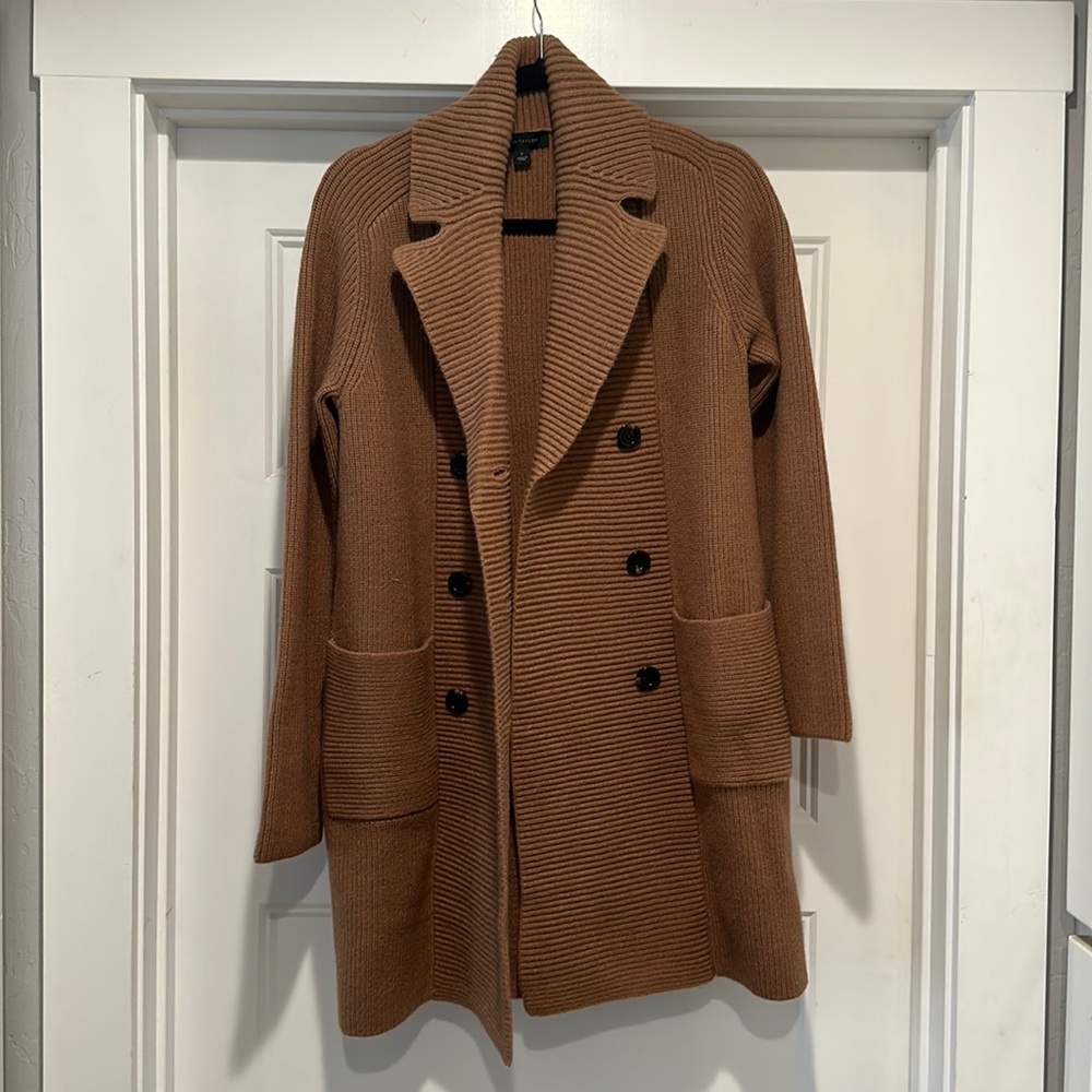 Ann Taylor Double Breasted Coatigan sz Small